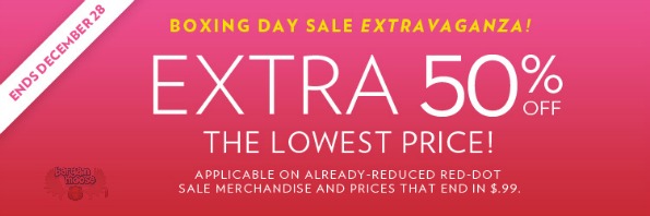 Reitmans Canada: Boxing Day Sale 50% Off Already Reduced Merchandise Photo Reitmans Canada: Boxing Day Sale 50% Off Already Reduced Merchandise