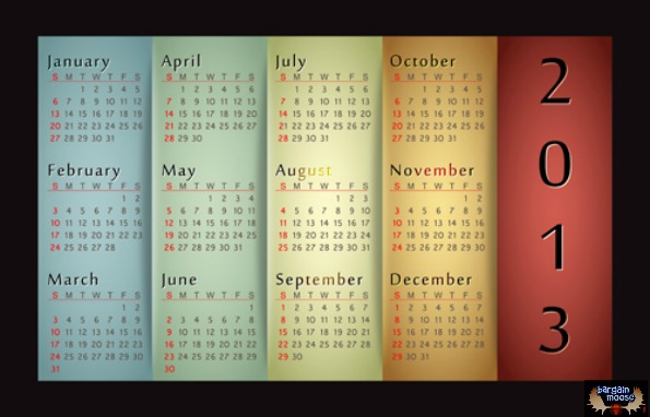 Canadian Freebies: Free 2013 Calendar Round Up