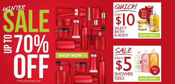 The Body Shop Canada: Winter Sale Up To 70% Off