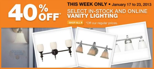 Home Depot Canada: Huge Lighting Sale Up To 60% Off