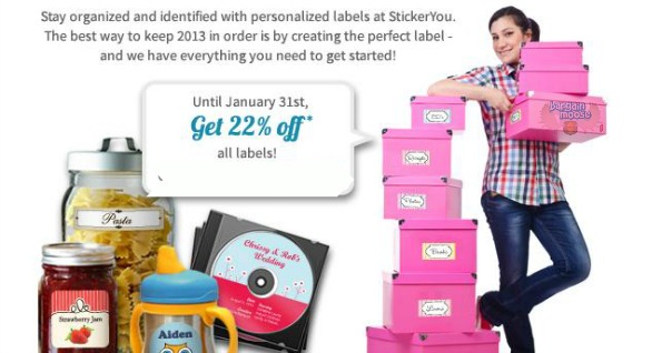 StickerYou Coupon Code: Save 22% Off All Labels