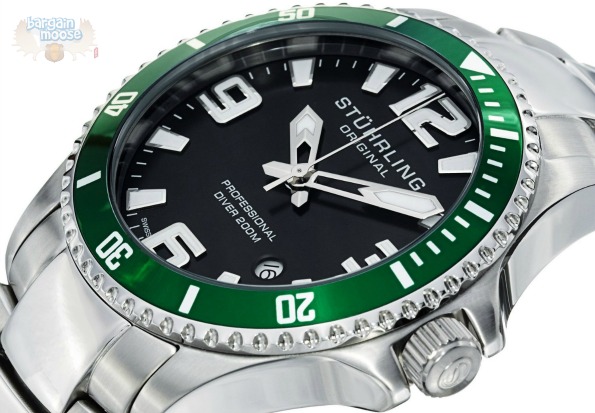 Amazon Canada: Stuhrling Original Mens Aquadiver Bezel Watch Was $339.95, Now $55.95