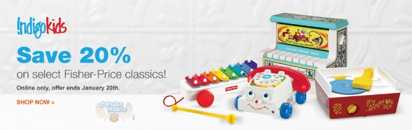 Chapters Canada: 20% Off Select Fisher Price Classics