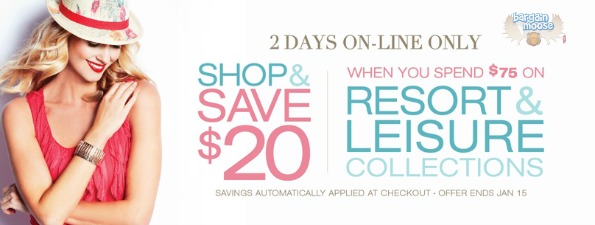 Cleo Canada: Save $20 WUS $75 On Resort & Leisure Photo Cleo Canada: Save $20 WUS $75 On Resort & Leisure