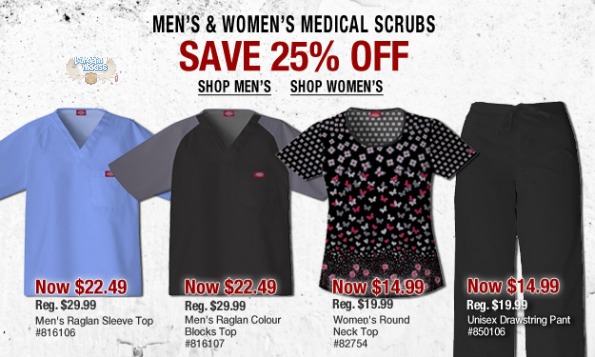 Dickies Canada:Promo Code For 40% Savings Sitewide + 25% Off Men’s & Women’s Medical Scrubs