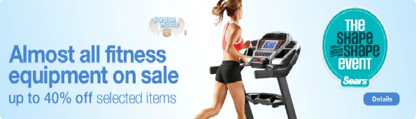 Sears Canada Shape Your Shape Event: Up to 35% Off Fitness Equipment Plus 30 Free Days of Jenny Craig