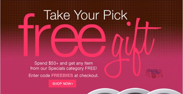 Purminerals: Promo Code For Free Gift w/ $50+ Spend