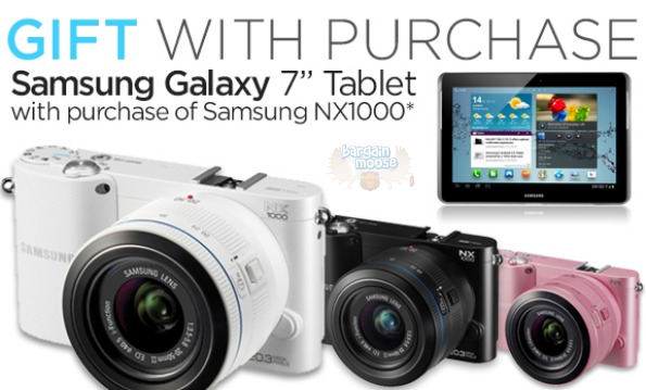 shop Shop.ca: Free Samsung Galaxy Tablet With Samsung NX1000 Camera Purchase for $599.99