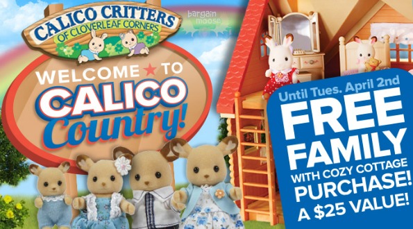 Mastermind Toys Canada: Free Calico Critters Family When You Buy The Cozy Cottage ($25 Value)
