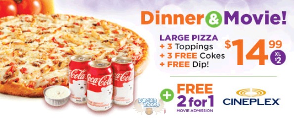 Pizza Pizza Canada: Dinner & A Movie Only $14.99