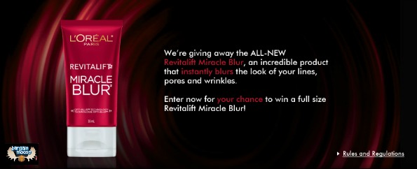 Canadian Freebie: LOreal Paris Revitalift Miracle Blur