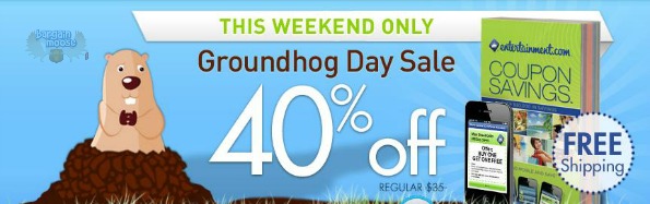 Entertainment Books: All Books 40% Off & Free Shipping