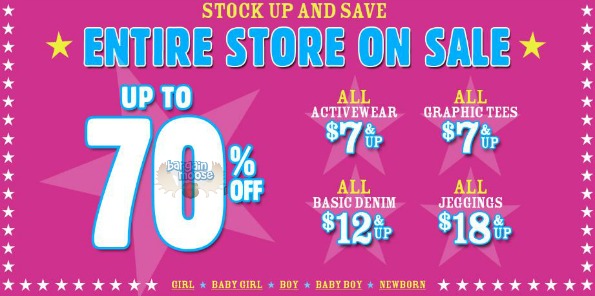 The Childrens Place Canada: Entire Store Up to 70% Off