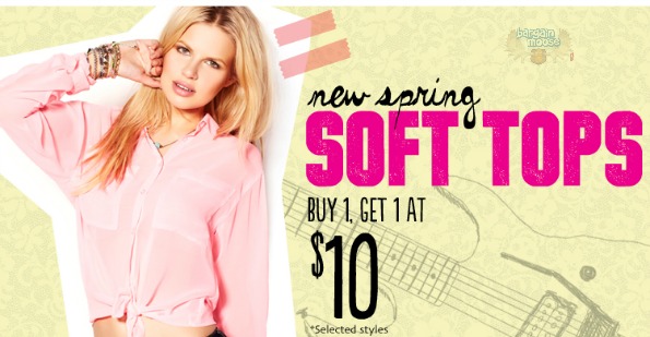 Garage Canada: New Spring Soft Tops – B1G1 For $10 + Free Shipping