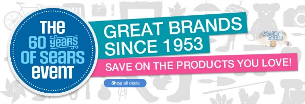 sears Sears Canada: Sears 60 Year Event + Free Shipping on $75