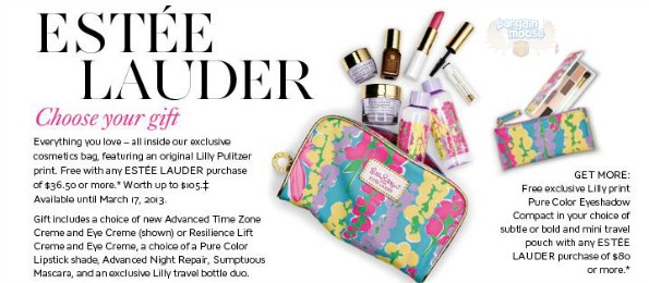 The Bay Canada: Free Estee Lauder Gift w/ $36.50 Purchase Photo The Bay Canada: Free Estee Lauder Gift w/ $36.50 Purchase