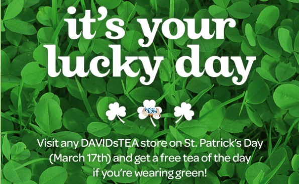 Canadian Freebie: Free Tea Of The Day @ Davids Tea Canada (Today Only)