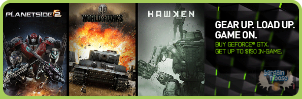 Memory Express Canada: Buy Select GeForce GTX Video Cards, Get Up to $150 In Game Credit on Select Free to Play Games
