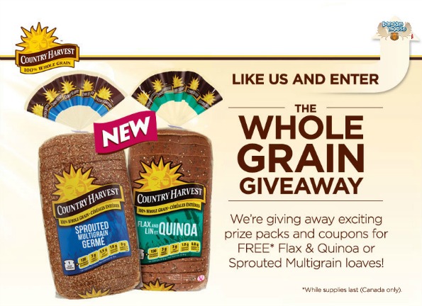 Canadian Freebie: Country Harvest Flax & Quinoa or Sprouted Multigrain Loaf