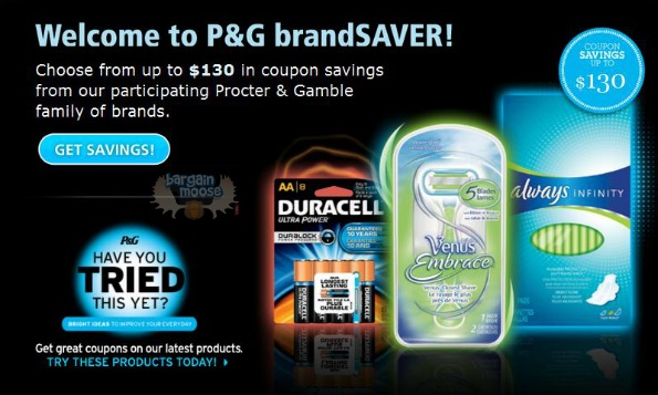 P&G BrandSaver Canada: Spring Coupons Up to $130 in Savings Photo P&G BrandSaver Canada: Spring Coupons Up to $130 in Savings