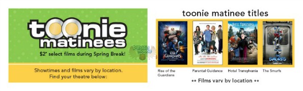 Empire Theatres Canada: March Break Toonie Madness