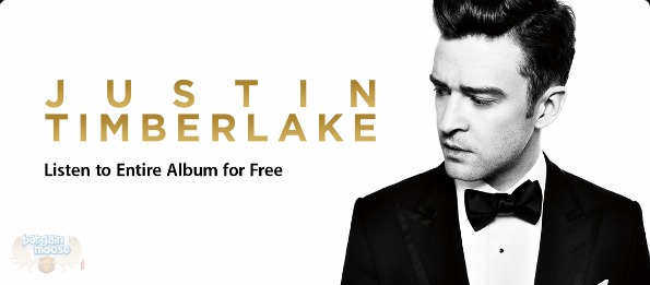 iTunes iTunes: Listen to Justin Timberlake The 20/20 Experience For Free
