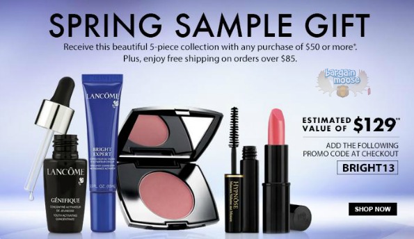Lancome Canada Promo Code: Free 5 Piece Collection w/ Purchase Of $50+ Photo Lancome Canada Promo Code: Free 5 Piece Collection w/ Purchase Of $50+