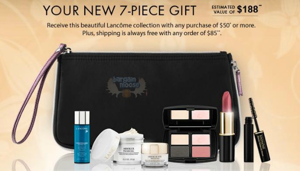 Lancome Canada Promo Code: Free 7 Piece Collection w/ $50+ Spend ($188 Value) Photo Lancome Canada Promo Code: Free 7 Piece Collection w/ $50+ Spend ($188 Value)