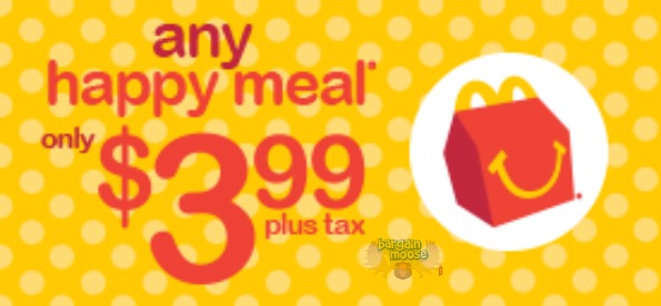 McDonalds Canada: Happy Meals Now Only $3.99 Photo McDonalds Canada: Happy Meals Now Only $3.99