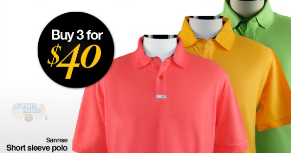 shop Shop.ca: 3 For $40 Mens Polos (Save $20)