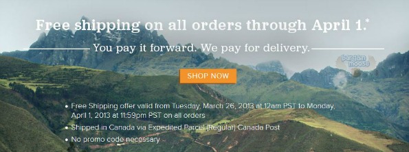 toms Toms Canada: Limited Time Free Shipping