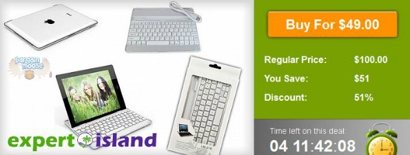 WagJag Canada: $49 For Bluetooth Keyboard Cover Stand For iPad Photo WagJag Canada: $49 For Bluetooth Keyboard Cover Stand For iPad