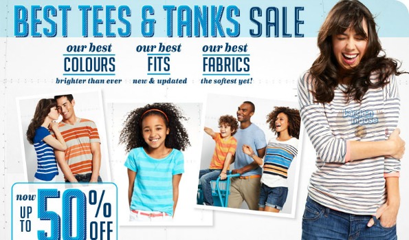 Old Navy Canada: Tees and Tanks Up to 50% Off Photo Old Navy Canada: Tees and Tanks Up to 50% Off