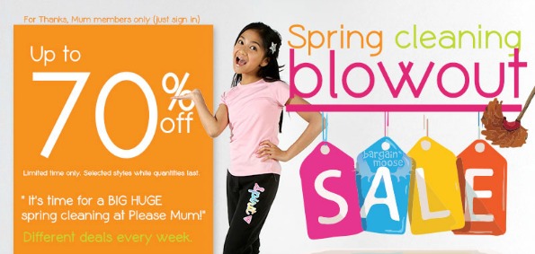 Please Mum Canada: Spring Cleaning Blowout Sale With Up to 70% Off