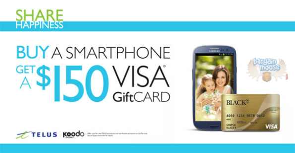 Blacks Canada: $150 Visa Gift Card With Koodo or Telus Activation Photo Blacks Canada: $150 Visa Gift Card With Koodo or Telus Activation