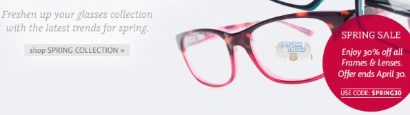 Clearly Contacts Canada Coupon: 30% Off Frames & Lenses