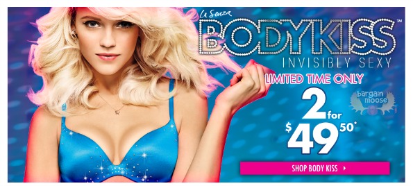 La Senza Canada: Bodykiss Bras 2 For $49.50