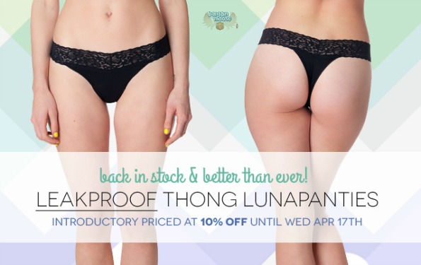 Lunapads Canada: 10% Off Select Leak Resistant Underwear