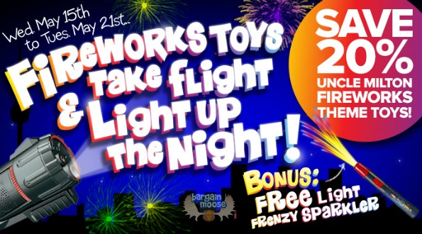 Mastermind Toys Canada: Save 20% on Fireworks Themed Toys