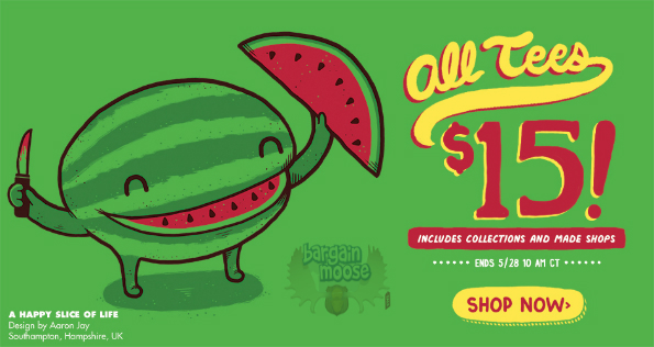 Threadless: All T Shirts Only $15!