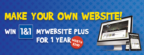 1&1 banner Bargainmoose Contest: Win Your Own Website From 1&1 Internet! (Worth $240)