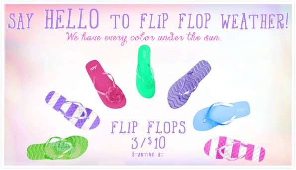 Ardene Canada: 2/$10 or 3/$10 Flip Flops Photo Ardene Canada: 2/$10 or 3/$10 Flip Flops