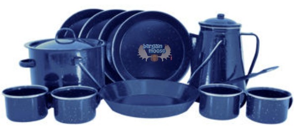 Costco Canada: BIOS Enamelware 16 Piece Camp Set Only $38