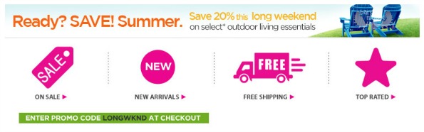 Shopping Channel Canada Promo Code: 20% Off Outdoor Living Essentials
