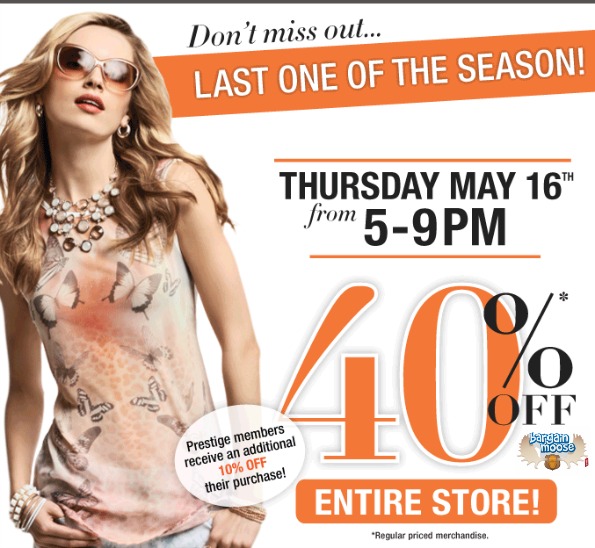 Suzy Shier Canada Suzy Shier Canada: 40% Off Entire Store on May 16th From 5 9 pm
