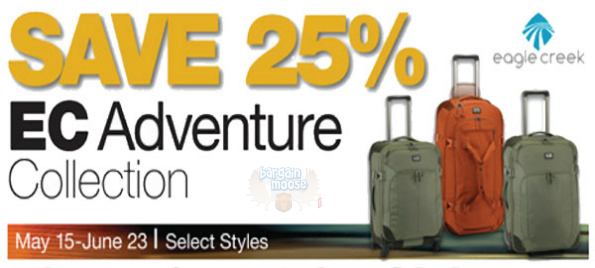 Jet Setter Canada: 25% Off EC Adventure Luggage + FREE Shipping Photo Jet Setter Canada: 25% Off EC Adventure Luggage + FREE Shipping