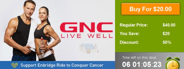 WagJag Canada: $20 For $40 of Health Products From GNC Photo WagJag Canada: $20 For $40 of Health Products From GNC
