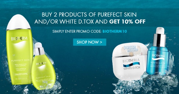Biotherm Canada Coupon Code: Save 10% When You Buy 2 Products