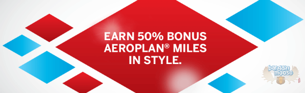 Air Canada: Get 50% Bonus Aeroplan Miles Photo Air Canada: Get 50% Bonus Aeroplan Miles