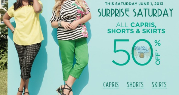 Penningtons Canada: 50% Off Capris, Shorts & Skirts Today Only